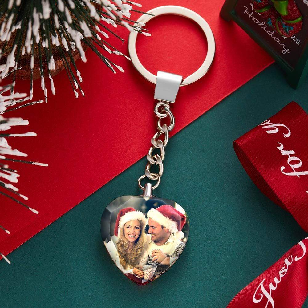 Custom Crystal Keychain Photo Keychain Valentines Day Gifts - Image 2