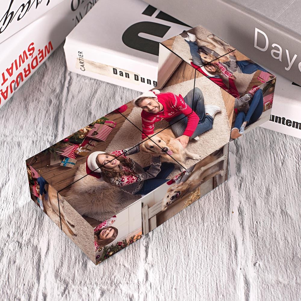 Dog Memorial Gift Flipping Photo Cubes - Image 2