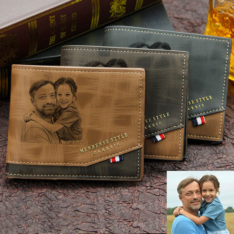 Custom Photo Wallet Business Short Men’s Gifts