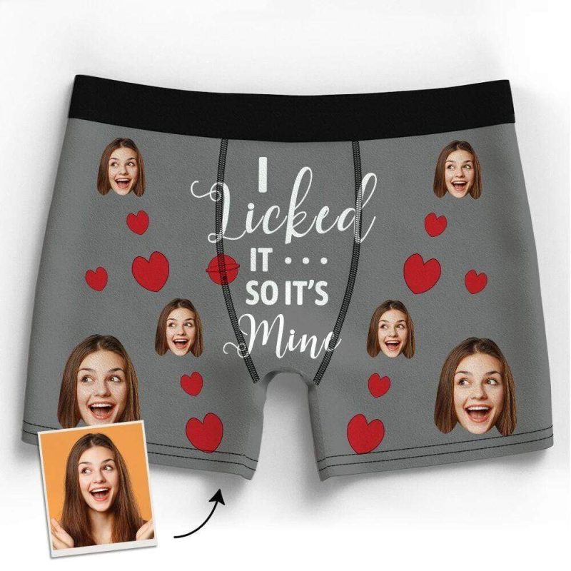Custom Face Boxer Personalized Underwear Birthday Gift – 6 Colors