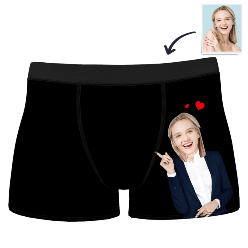 Boxer Brief with Face Custom Boxer Shorts – Love From Girlfriend