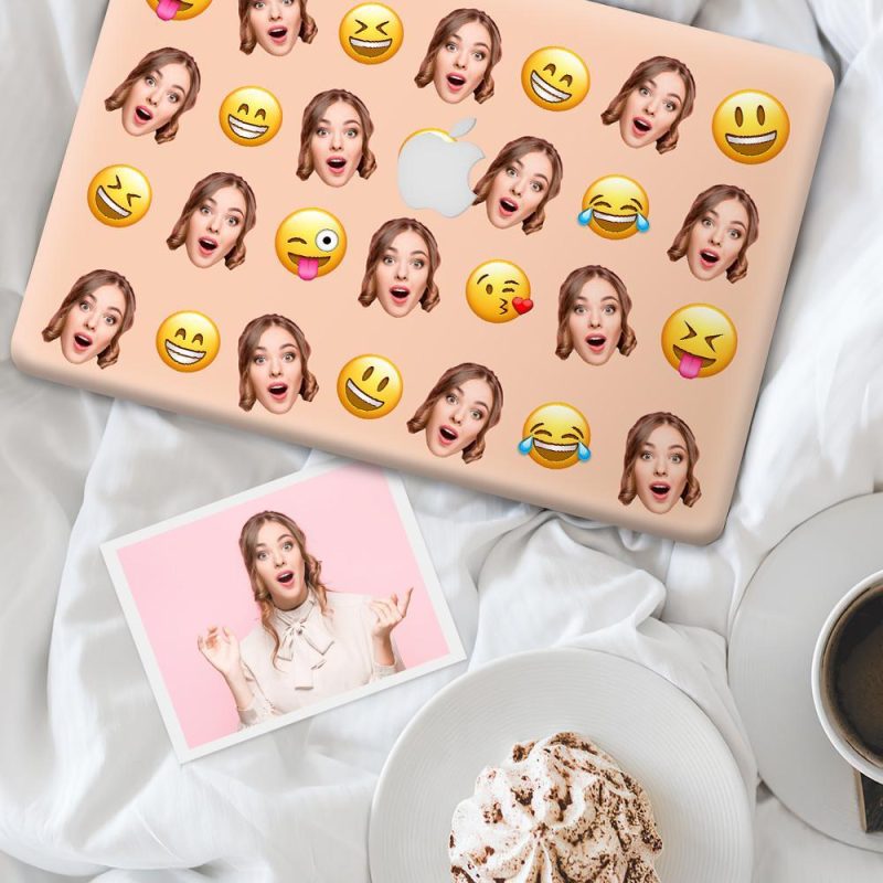 Custom Face Laptop Sticker Laptop Skin Cover Gifts for Friends
