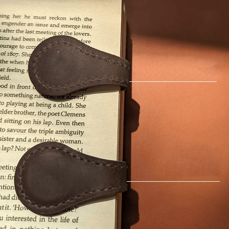 Magnetic Leather  Bookmark Motivational Book Marker Clip Gift for Book Lover Readers