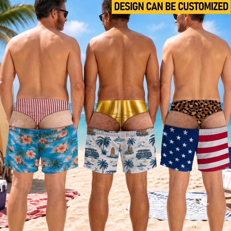 Optical Illusion Swim Trunks — The Summer Icebreaker