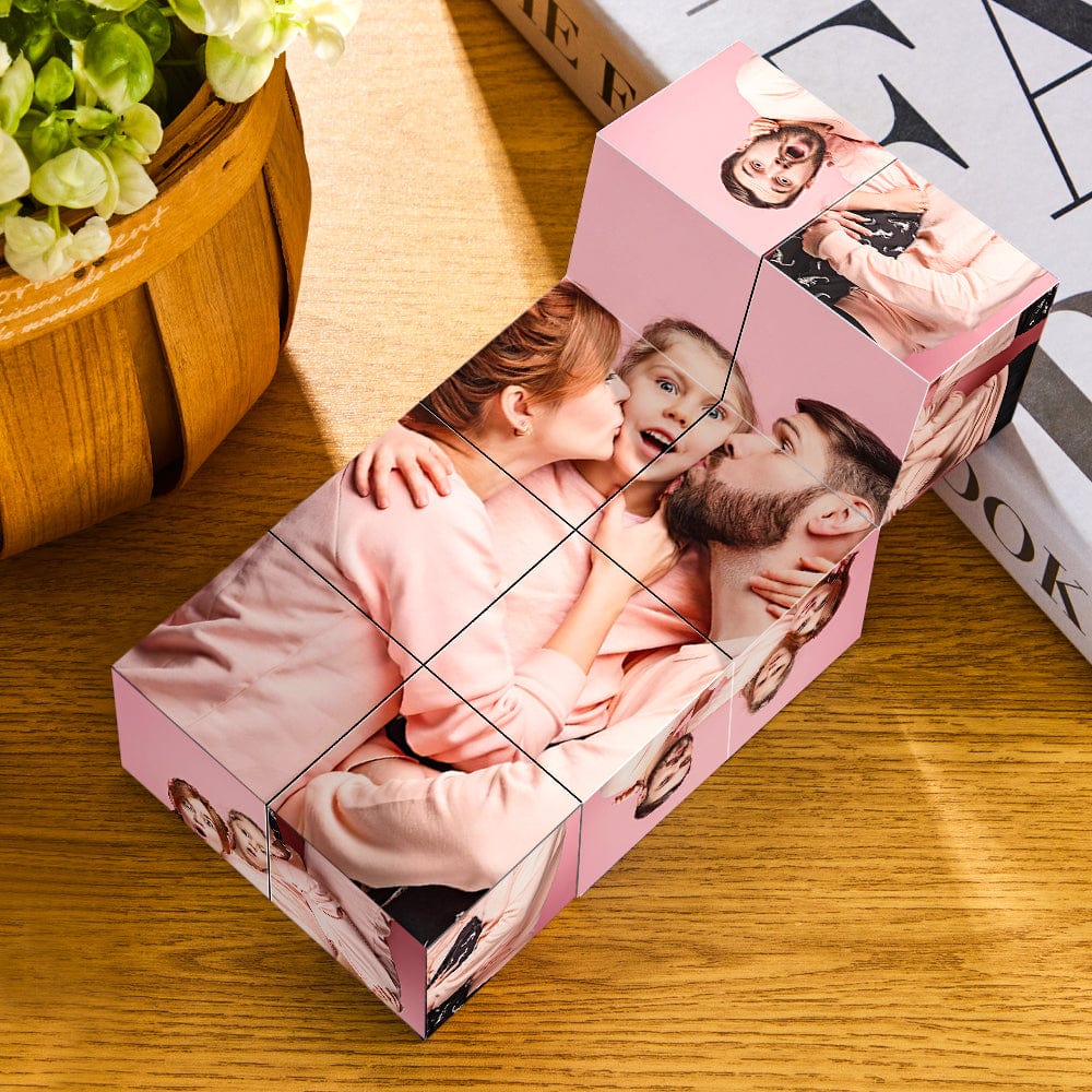 Wooden Photo Rubic's Cube Multiphoto Colorful Rubic's Cube Valentine's Gifts - Image 2