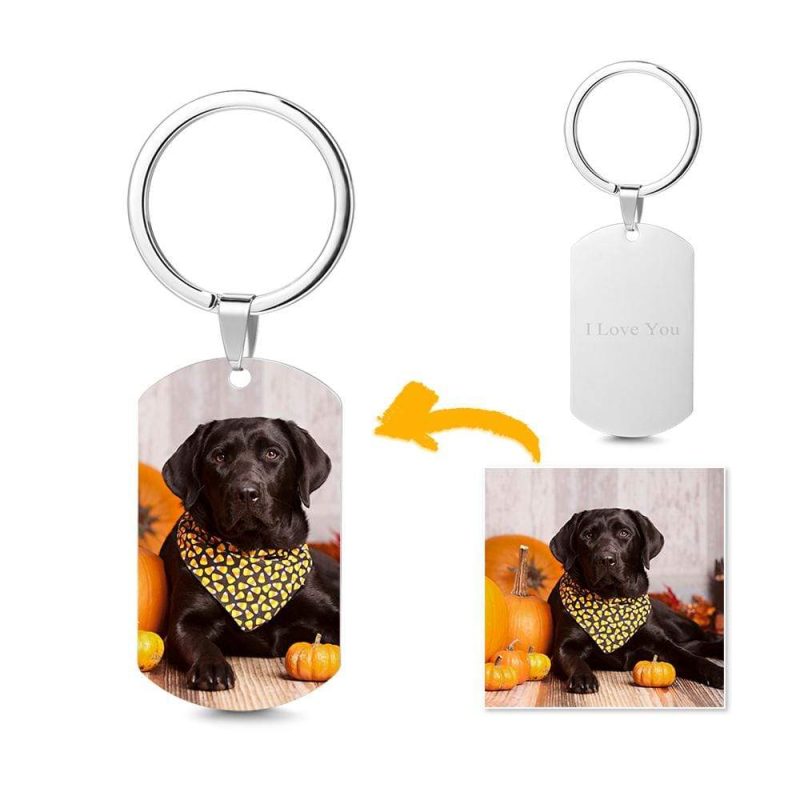 Halloween Gift Photo Keychain – Stainless Steel