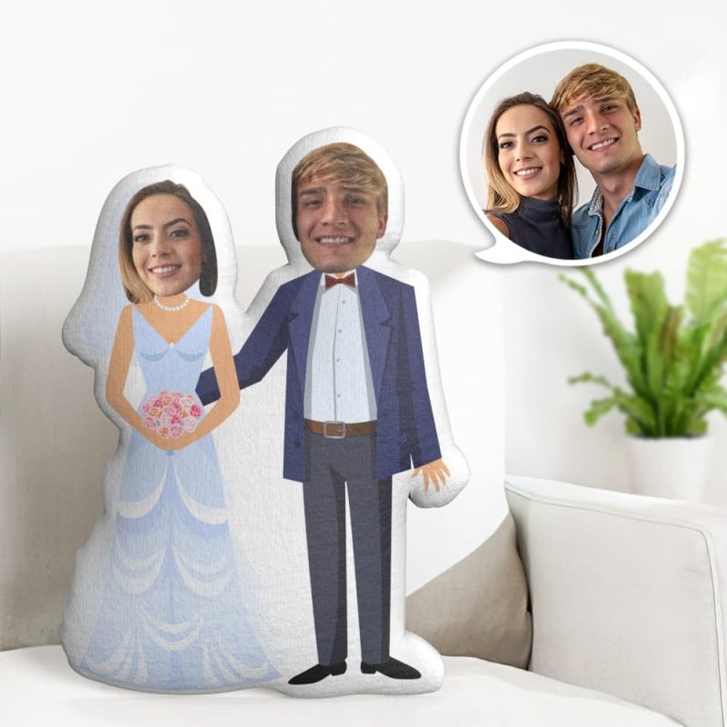 Wedding Gifts Custom MiniMe Pillow Personalized Photo Pillow Unique Couple Gifts