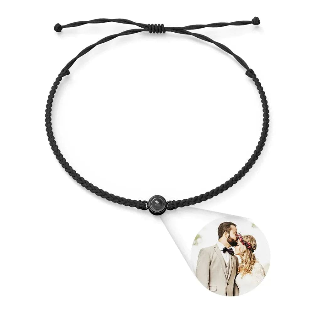 Mother's Day Gift Projection Bracelets Stainless Steel Custom Projection Bracelets Woven Photo Bracelets Commemorative Gifts - Image 3
