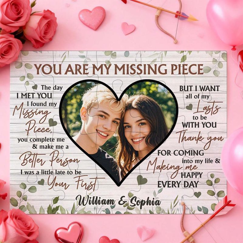Custom Photo Puzzle – The Perfect Couple’s Game Valentine’s Day Gift for Couples