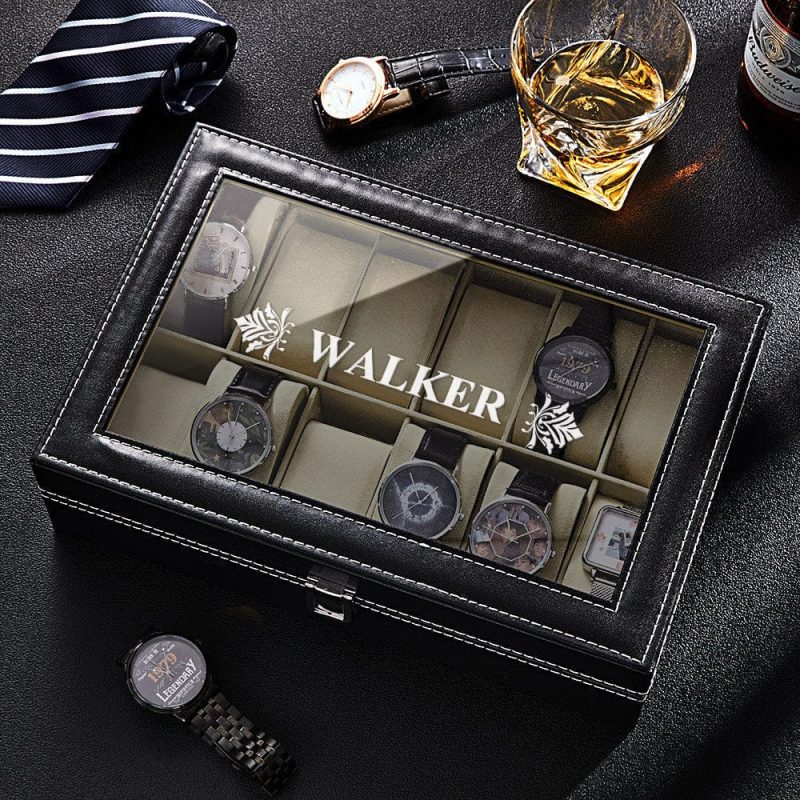 Engraved Watch Box Personalized Watch Box Gifts For Watch Collector
