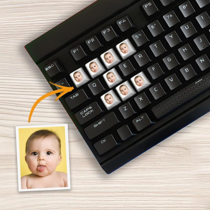 Custom Photo Keycap Custom Mechanical Keyboard Keycaps Gifts for Him