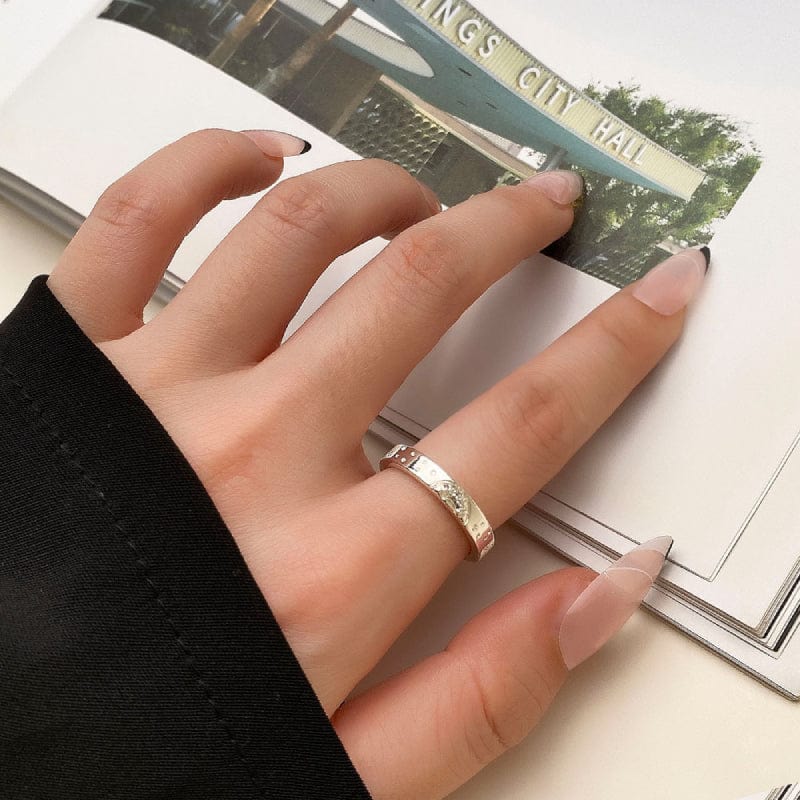 Sun and Moon Couple Rings Matching Ring Adjustable Ring Jewelry Gift for Lovers - Image 3