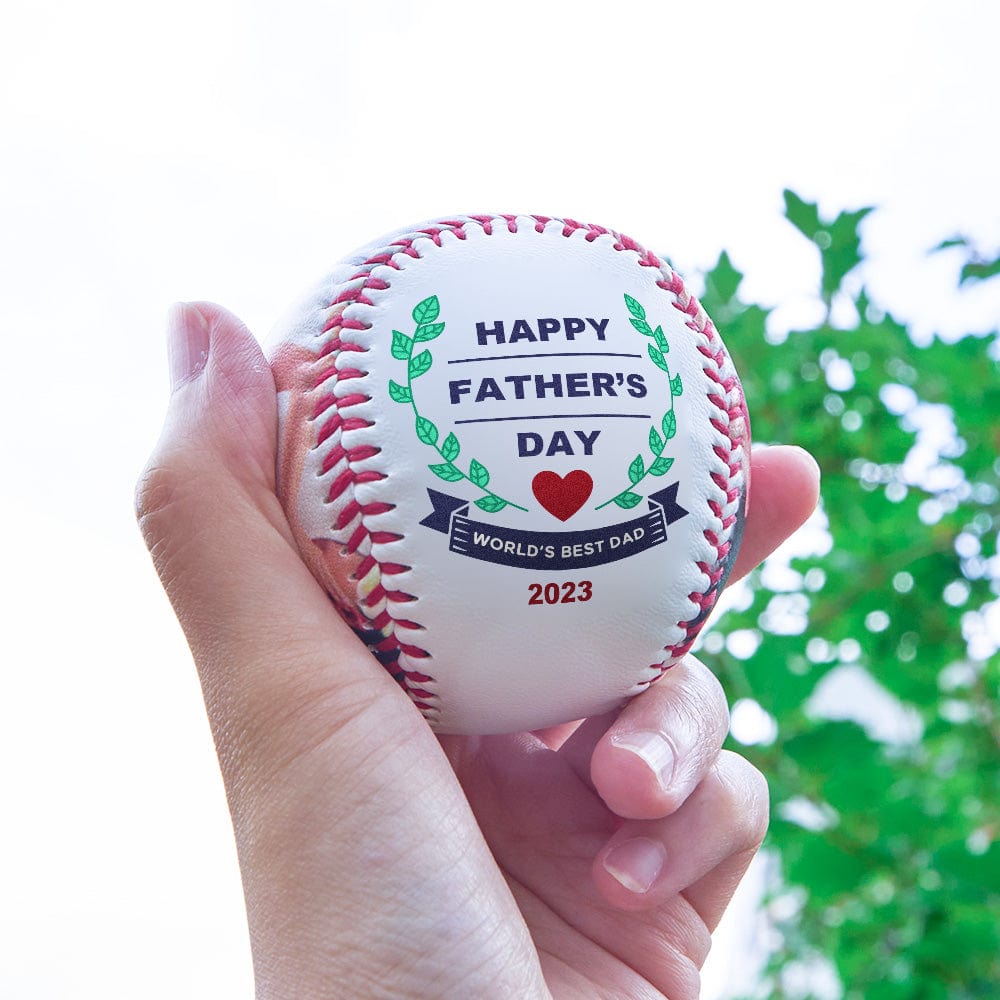 Custom Photo Engraved Baseball Creative Sports Gifts for Father - Image 2