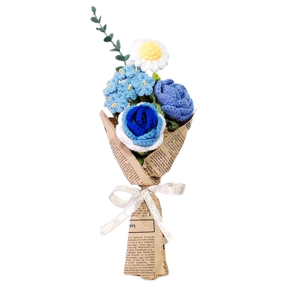 Crochet Flowers Bouquet Handmade Knitted Rose Bouquet Gift for Her - Image 3