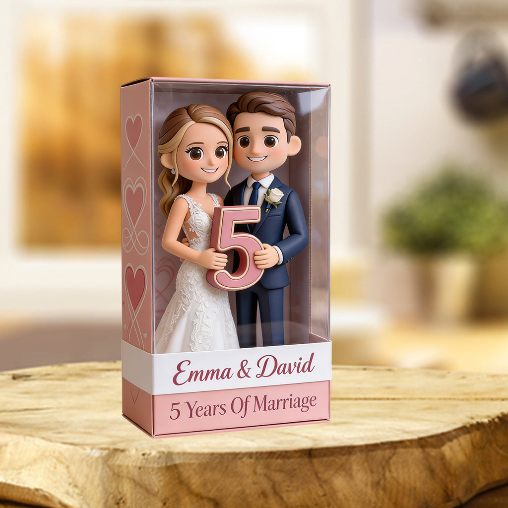 Custom Cartoon Photo Happy Anniversary Plaque Personalized Couple Anniversary Keepsake Gift Acrylic Plaque 2 - Image 2