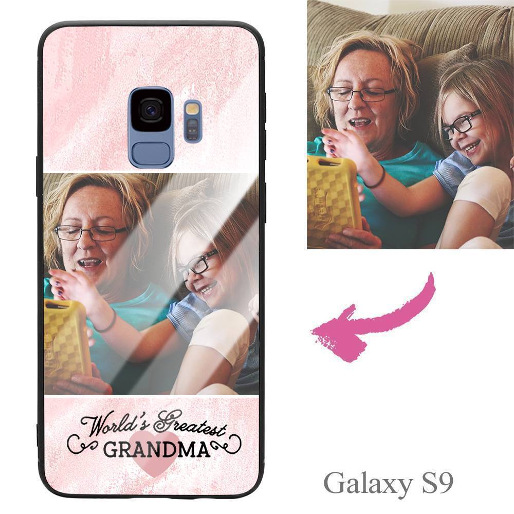 Galaxy S9 Custom Grandma Photo Protective Phone Case - Image 2