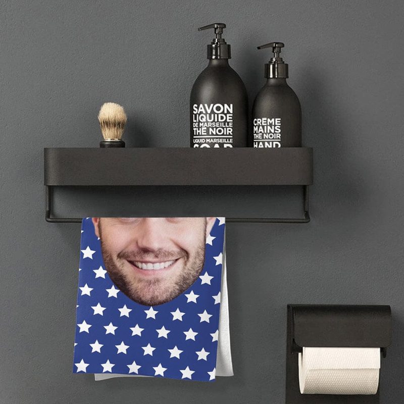 Design Your Own Towel With Face Personalized Towel Funny Gifts for Friends – Flag