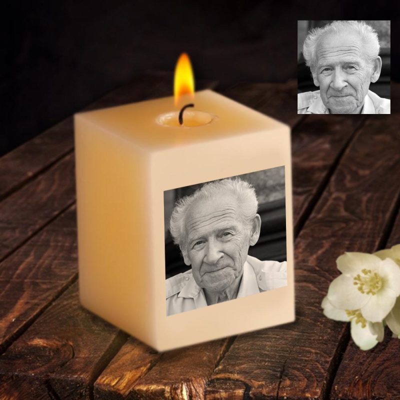Personalized Photo Candle Picture Candles Sympathy Candle Memorial Candle