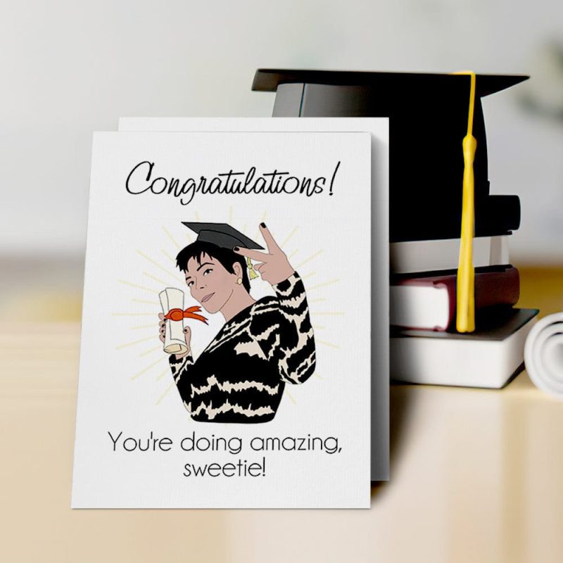 Funny Graduation Card Congratulations Grad Graduation Gift for Her