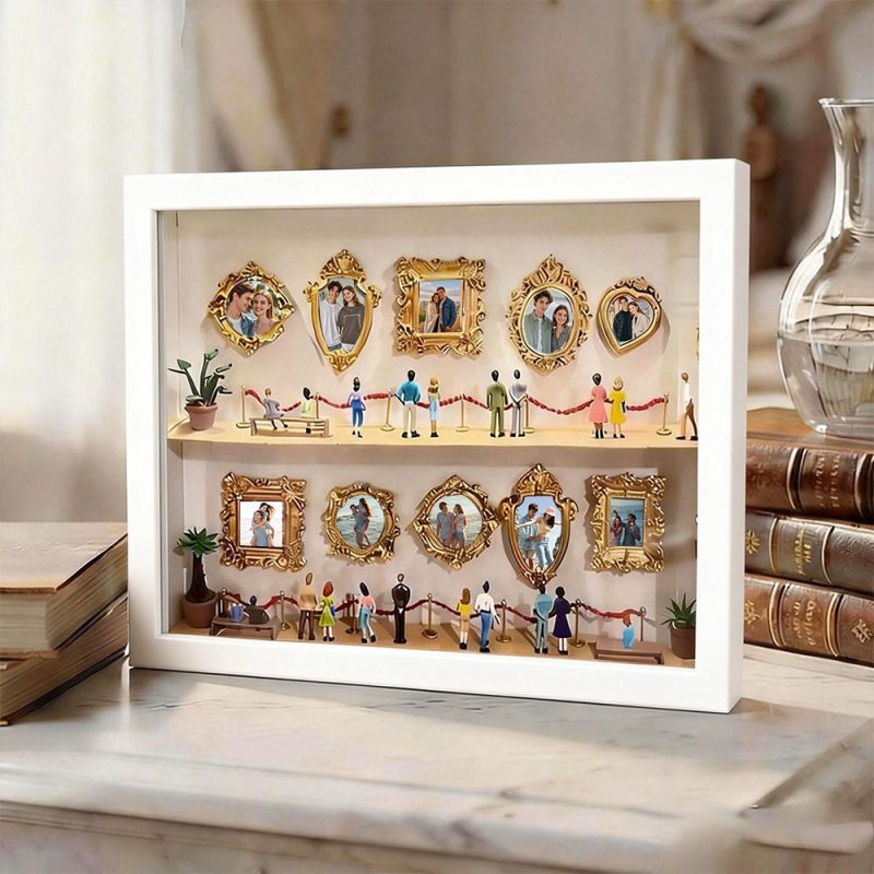 Personalized Museum of Us Frame Custom Photo Couples Gift for Her Mini Museum Gifts Best Valentine’s Day Gifts