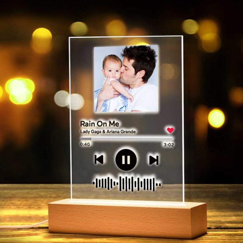 Custom Music Plaque Personalized Fathers Day Gift