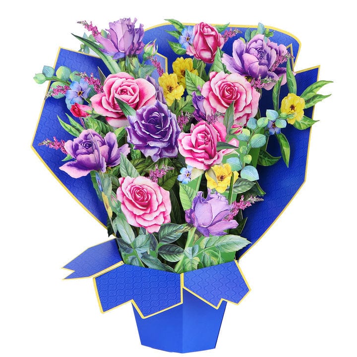 Mixed Flower Bouquet Pop up Card Flower Card for Mother’s Day