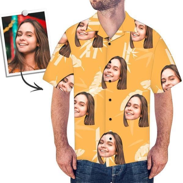 Personalized Hawaiian Shirt with Face Gift For Dad – Mango