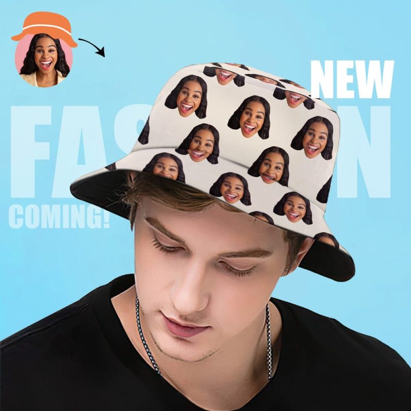 Custom Bucket Hats Face Bucket Hat No Minimum Summer Gift