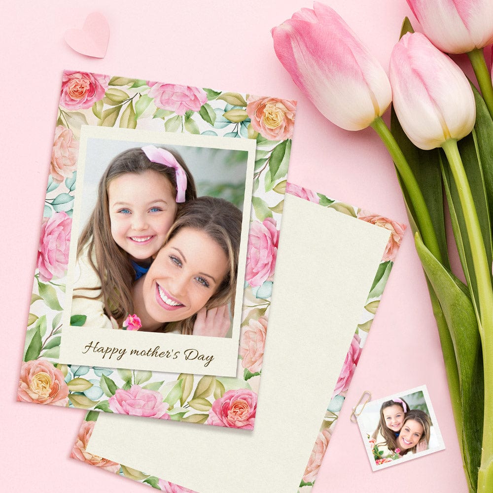 Custom Mother's Day Cards Personalized Flowers Cards Gifts For Mom