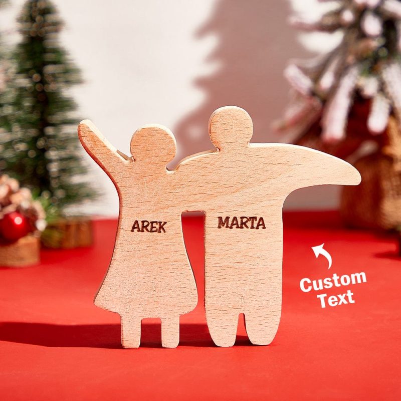 Valentine’s Day Gifts Personalized Wooden Family Puzzle Decor Custom Name Gifts for any Occasion