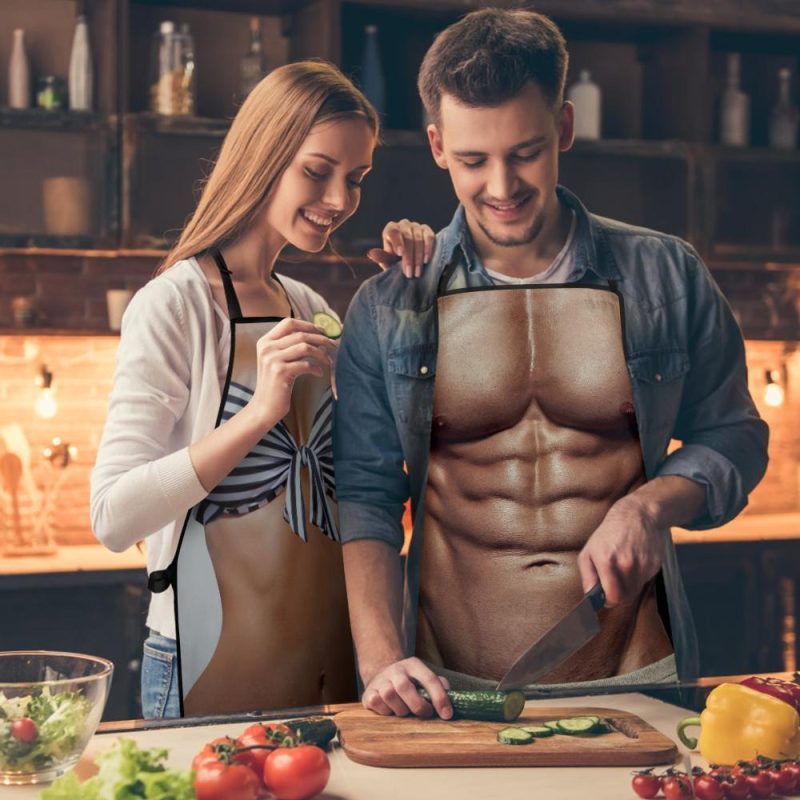 GiftLAB Sexy Body Apron Men’s Apron Husband Apron Funny Apron