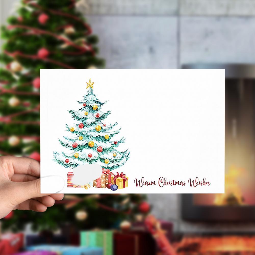 Christmas Tree Christmas Card Christmas Wishes Simple Style - Image 2