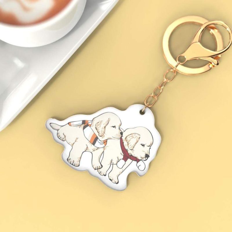 Custom Photo Keychain Portrait Keyring Gifts for Pet Lovers