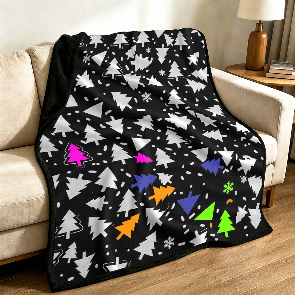 Christmas Coloring Blanket with Washable Markers DIY Coloring Blanket Christmas Gift - Image 2
