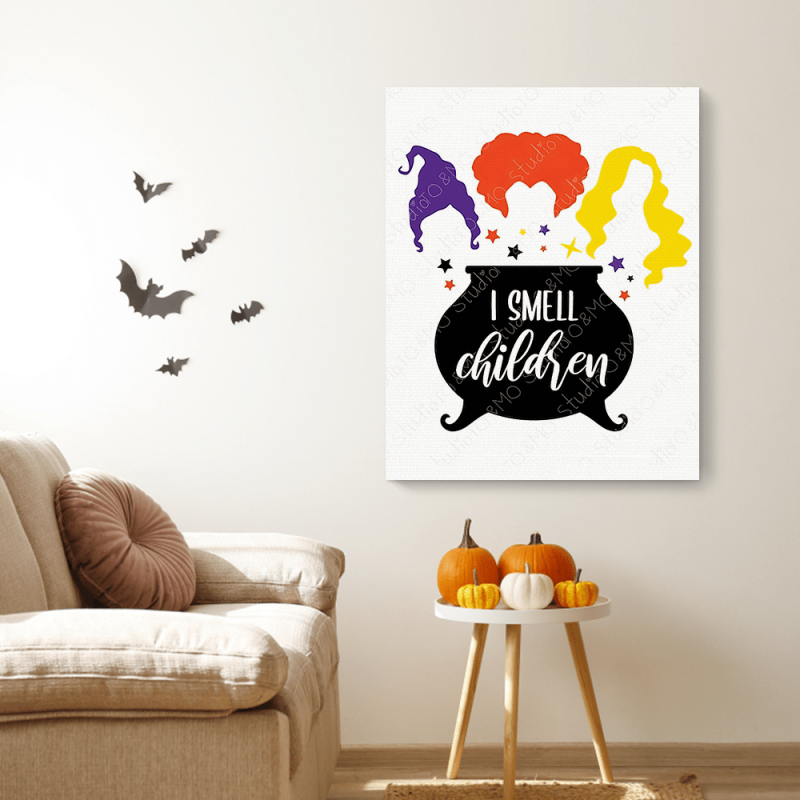 Halloween Canvas Painting Hocus Pocus Canvas Sanderson Sister Canvas Halloween Party Decor
