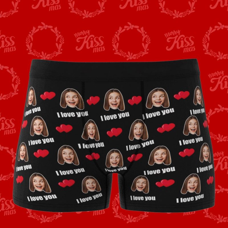 Christmas Gifts Custom Underwear Face Boxers Gift For Him- 6 Colors