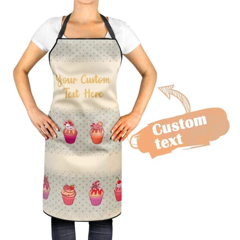 Custom Engraved Apron Kitchen Gift – Cupcake
