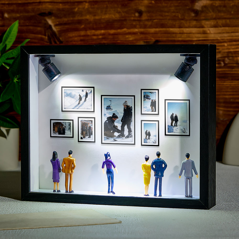 Custom Photo Mini Art Gallery Frame Personalized Museum of Us Frame Unique and Meaningful Gift for Her or Him - Image 3