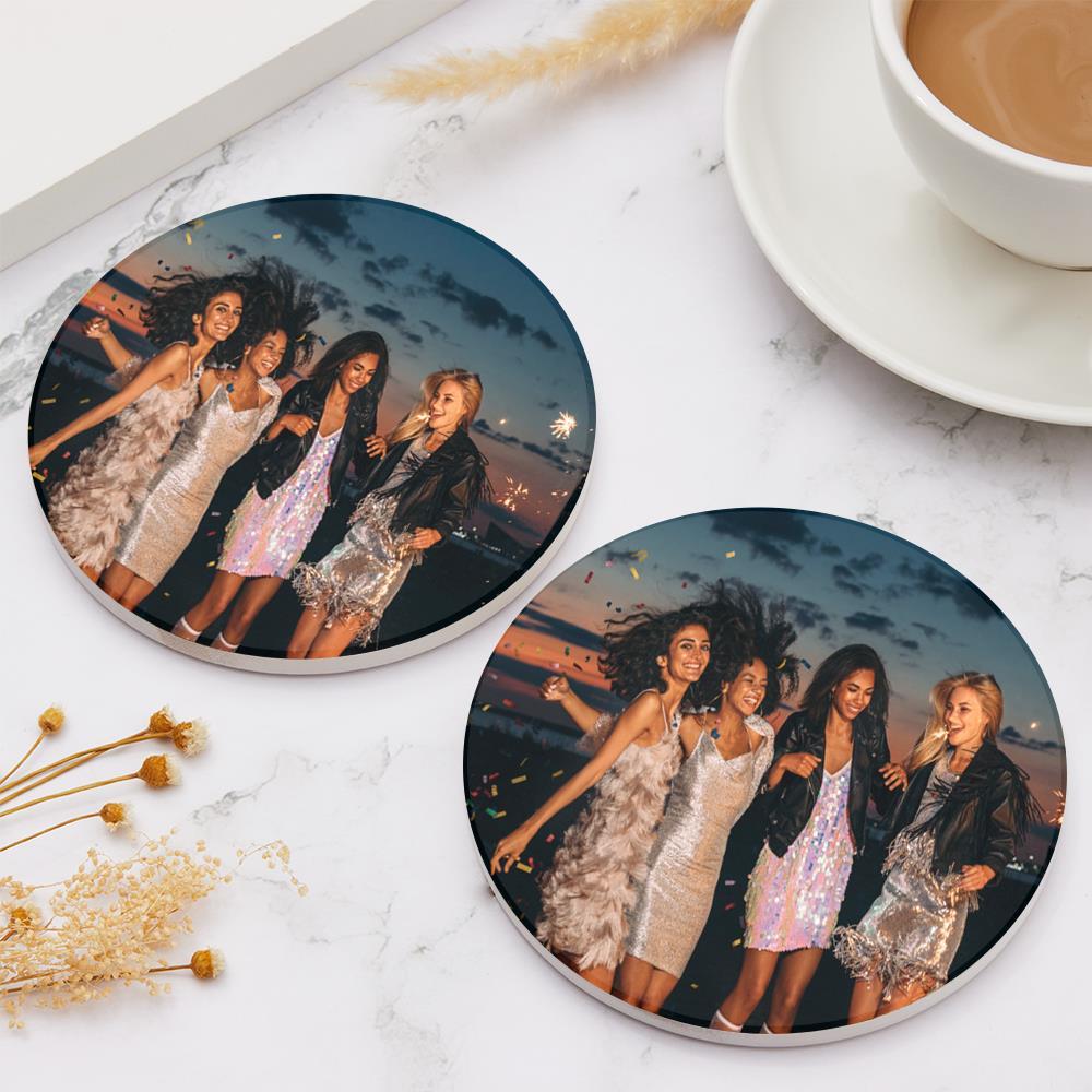 Best Friend Anniversary Gift Custom Coaster Graduation Gifts for Friend - Image 2