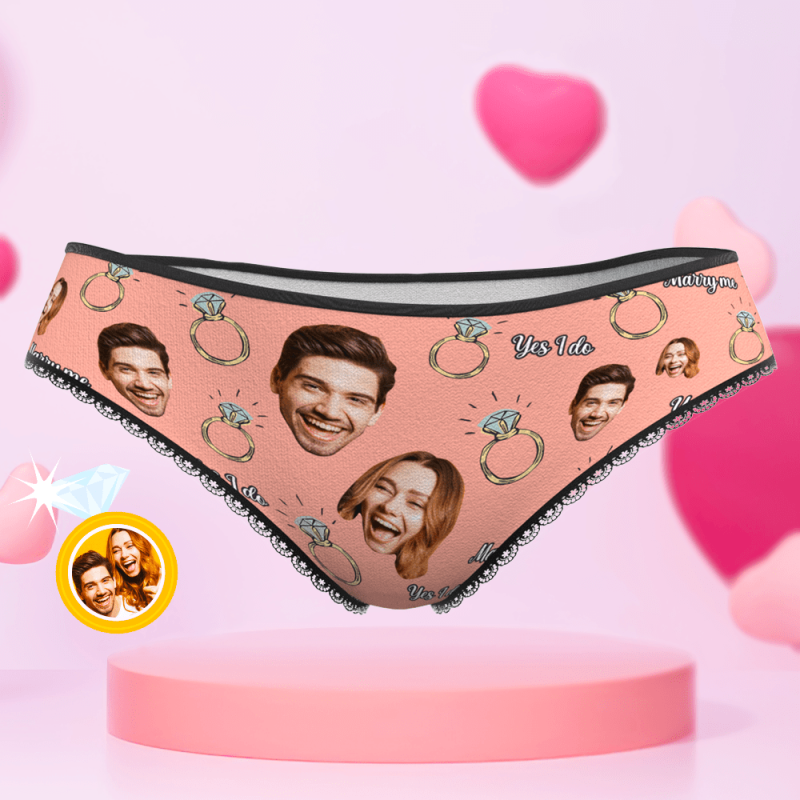 Wedding Women’s Underwear Personalized Panties with Face Wedding Gifts