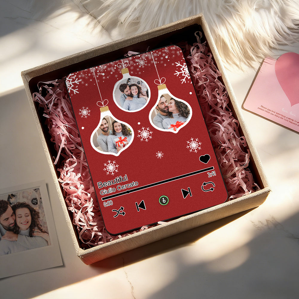 Personalized Musical Photo Plaque: Christmas Keepsake Gift - Image 2