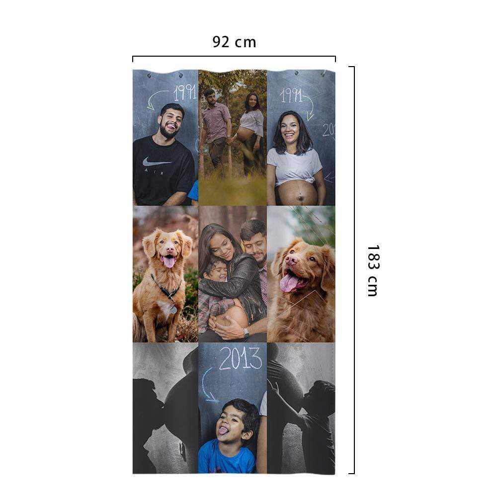 Photo Shower Curtain Custom Shower Curtain Funny Bath Curtains - Image 2
