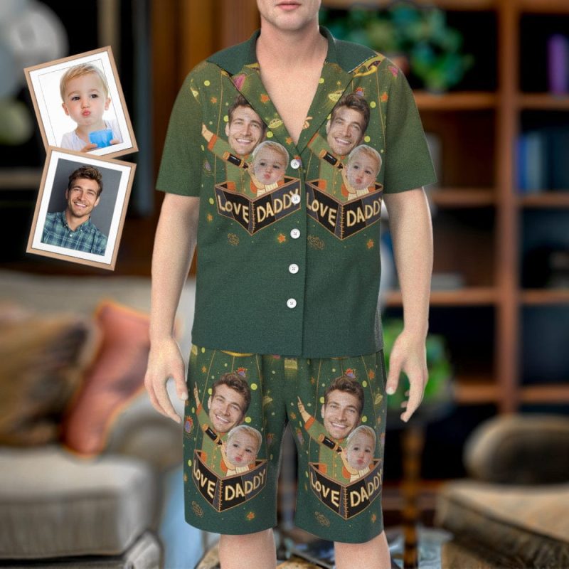 Custom Pajamas Set Love Daddy Pajamas Funny Father’s Day Gift