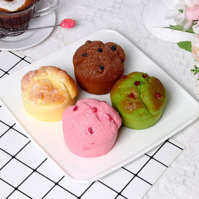 Cookie Puff Squishy Slow Rebound Stress Relief Toy with Fragrance(1 PC)