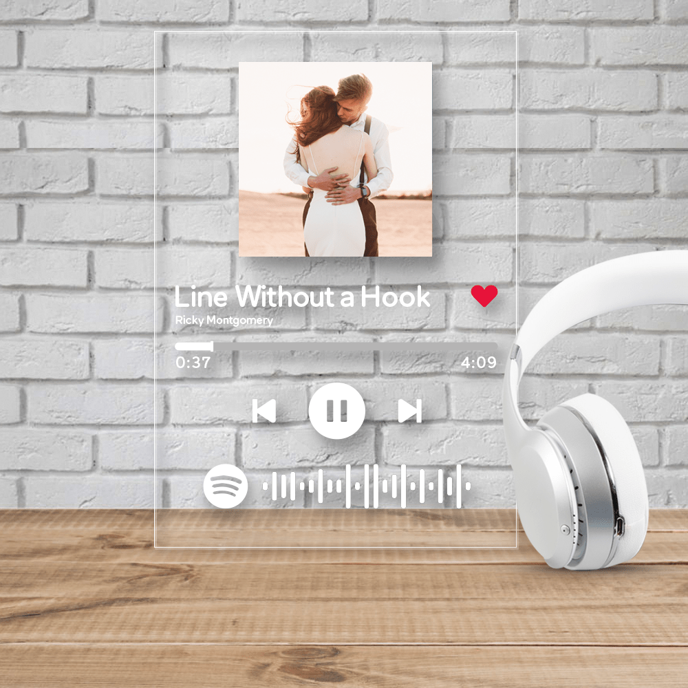 Custom Spotify Song Plaque Scannable Acrylic Glass Art Personalized Wedding Gifts - Image 2