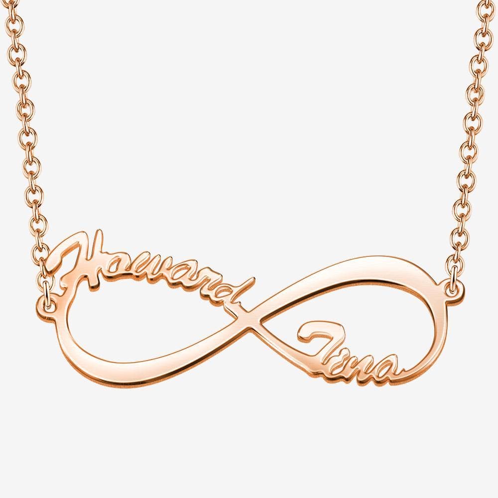 Infinite Name Necklace Long Distance Gifts Anniversary Gifts For Girlfriend