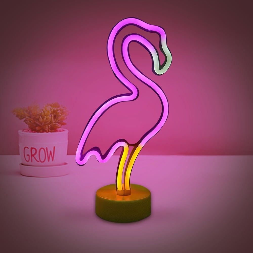 Neon Led Lights Flamingo Shape Valentine's Day Gift For Couple