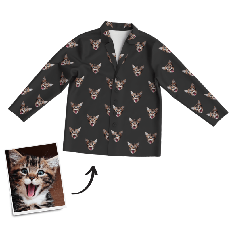 Personalized Pyjamas Custom Pjs Pet Face Gifts For Cat Lover Cat Memorial Gifts