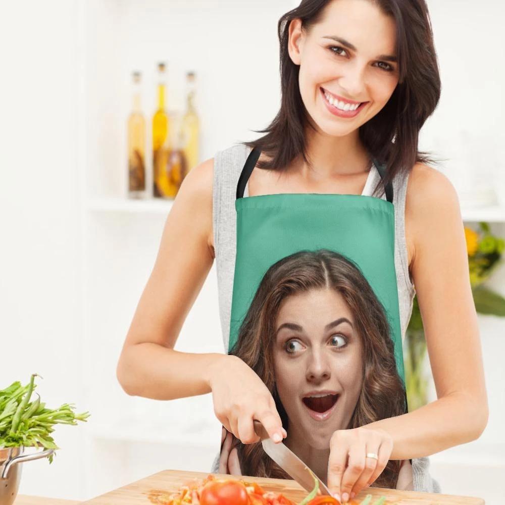 Personalized Photo Apron Cooking Gift Kitchen Gifts For Mom Family Gift - Image 2