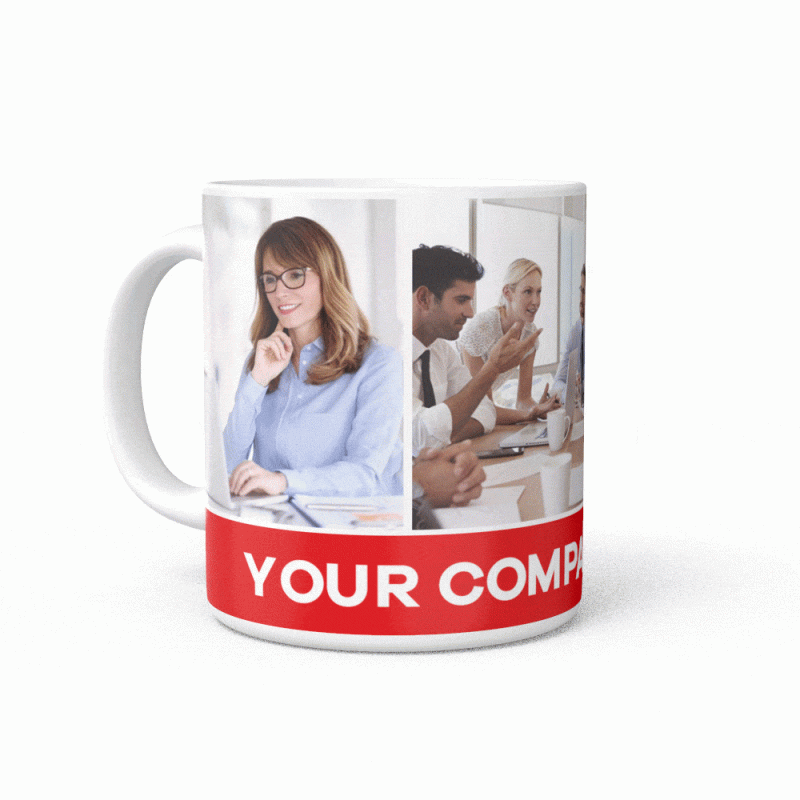 Custom Business Gift Custom Mug Photo Collage Mug – 3 Photos